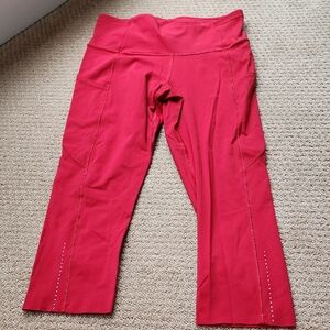 Red Athletic Leggings